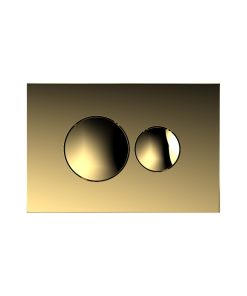 GC15 Round Satine Gold Button for Concealed Cistern