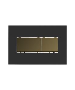 GC34 Square Black Gold Button for Concealed Cistern