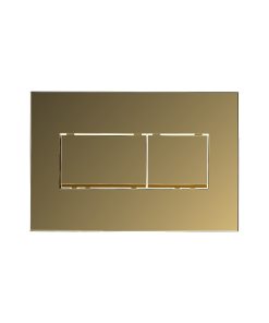 GC35 Square Satine Gold Button for Concealed Cistern