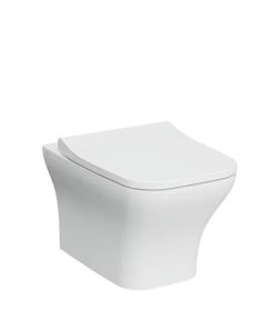Mia Square Wall-hung WC SmoothFlush, hidden fixation, 54 cm 7484L003-0090 with bidet function, white