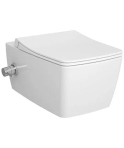 Metropole Wall-Hung WC Rim-ex, Hidden Fixation, 56 cm 7672B003-7211 with Bidet Function, with Thermostatic İntegrated Stop Valve, with Bidet Function, White
